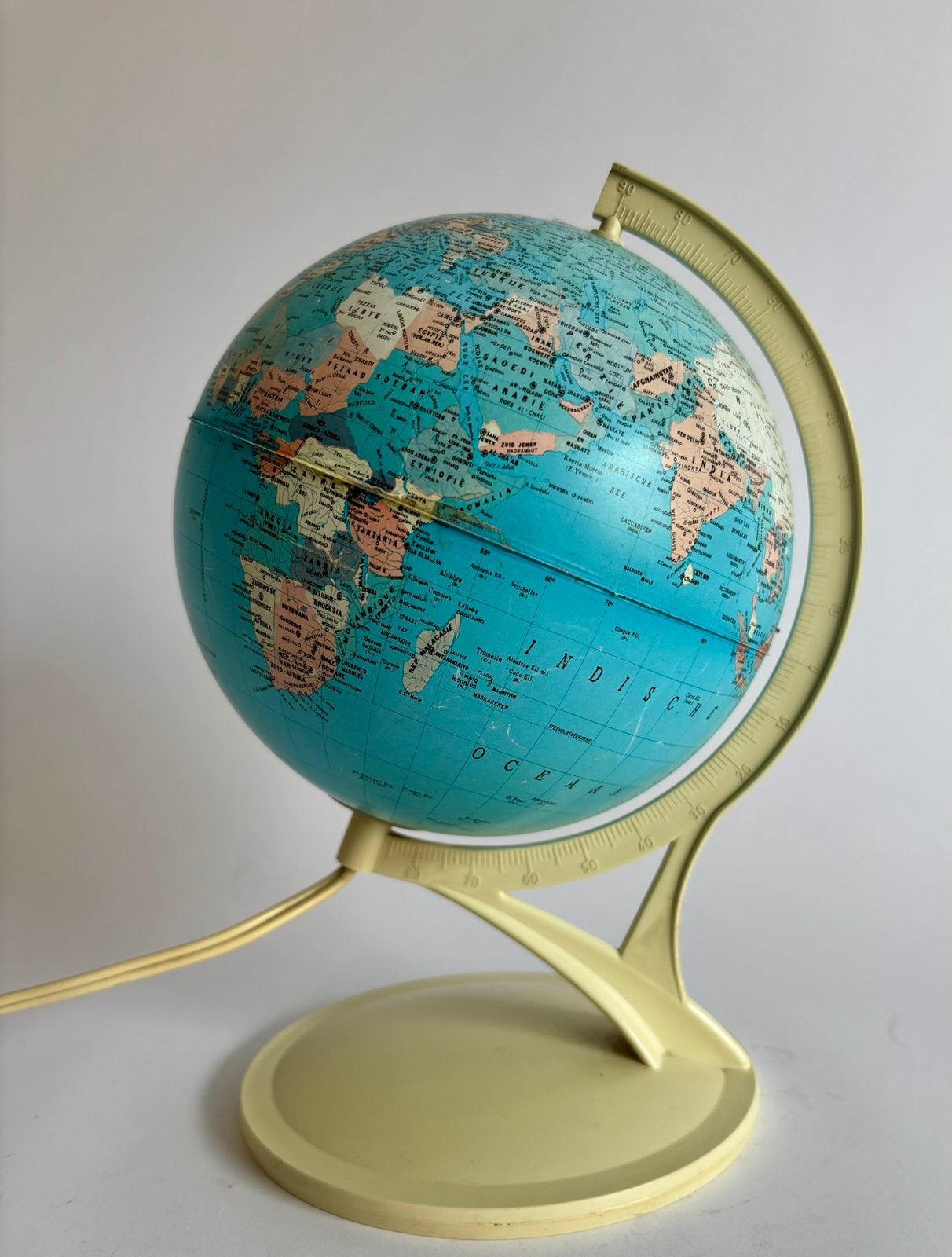 Vintage Eerste Nederlandsche Globe – Industrie Zwolle ‘70, Huis en Inrichting, Woonaccessoires | Wereldbollen, -, -, Ophalen of Verzenden