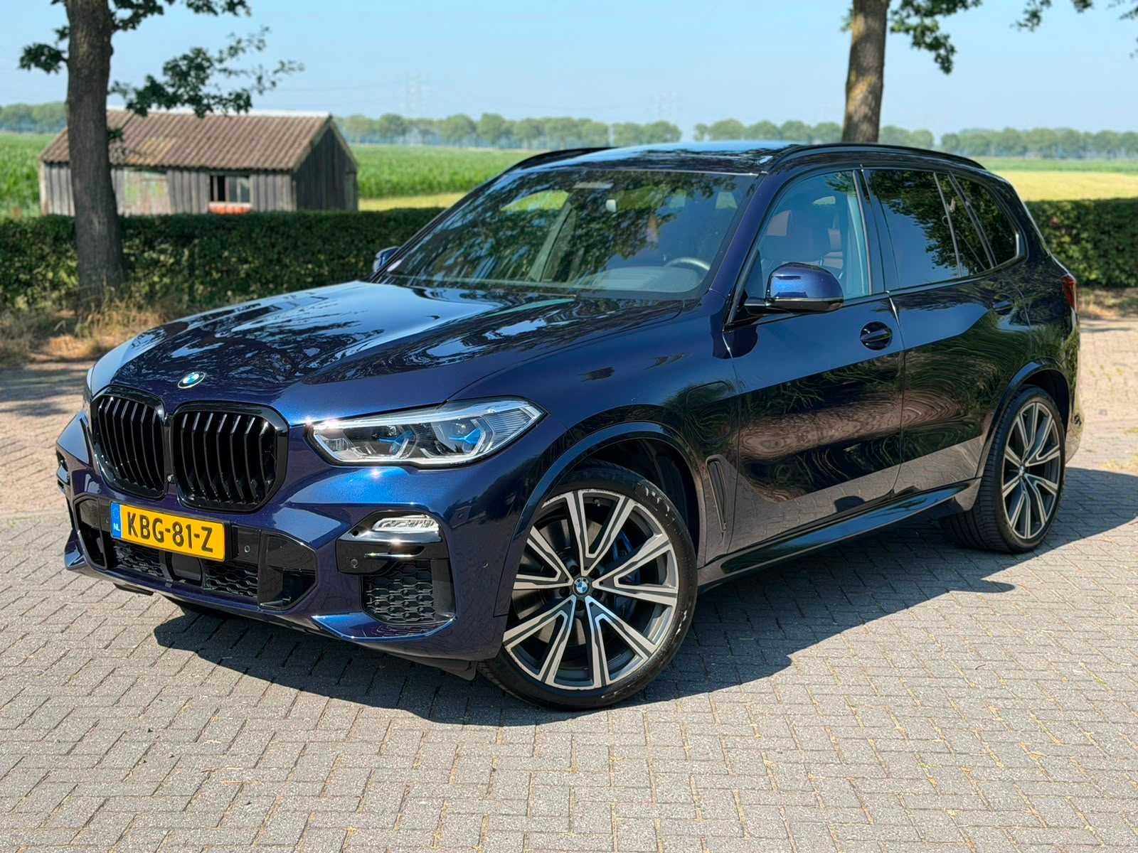 BMW X5 xDrive 45e High Executive M-Pakket 2021 KBG-81-Z, Auto's, BMW, 77 km/l, Gebruikt, Blauw, Vierwielaandrijving