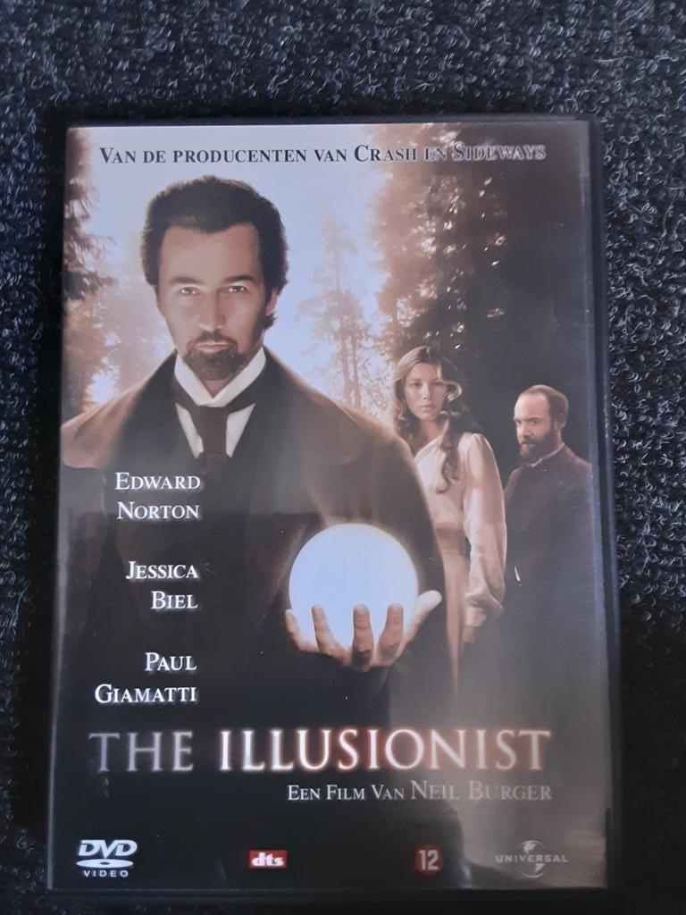 DVD The Illusionist (Edward Norton, Jessica Biel), Cd's en Dvd's, Alle leeftijden, Ophalen of Verzenden, Zo goed als nieuw