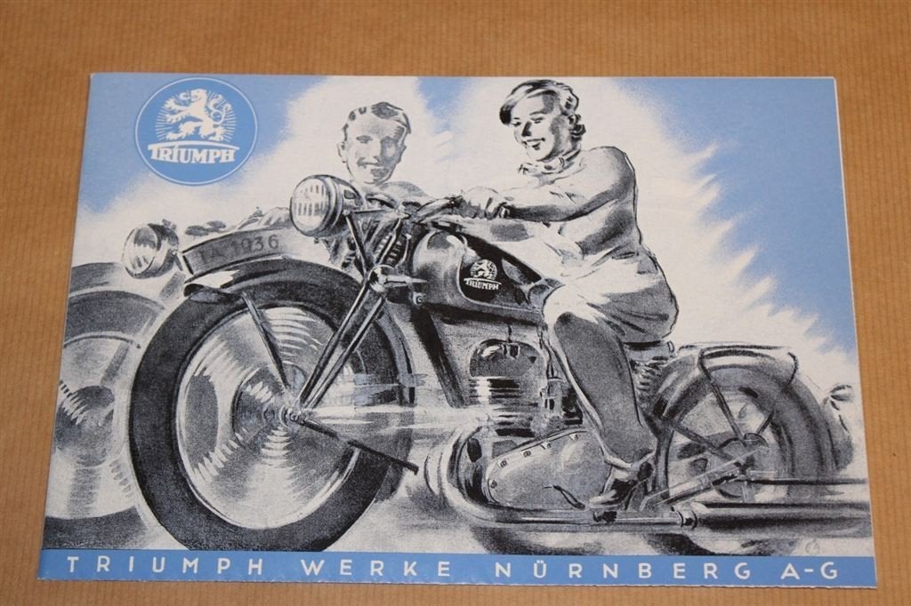Zeldzame folder/catalogus Triumph - 1936 !!, Ophalen of Verzenden, Zo goed als nieuw