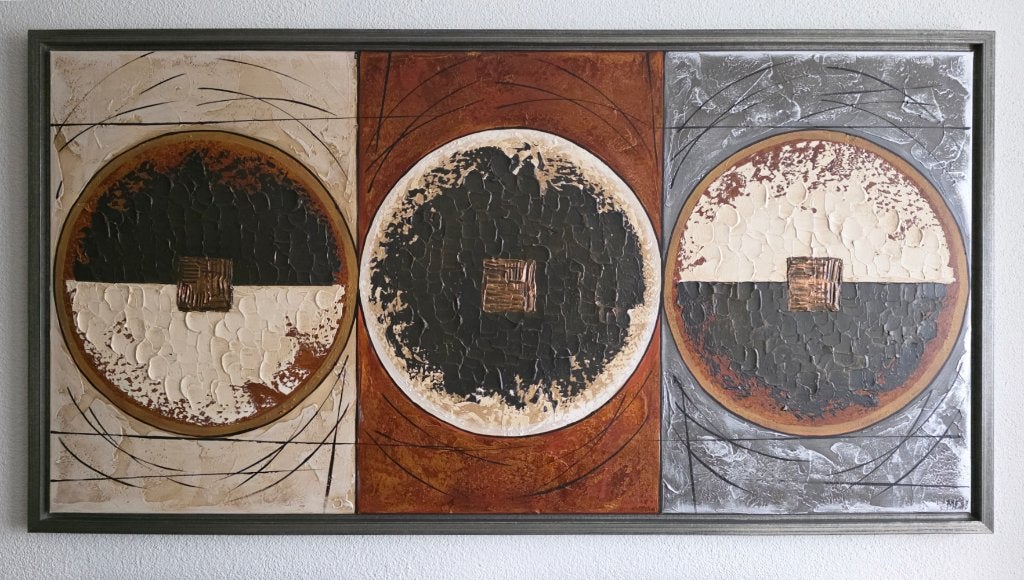 Prachtig handgeschilderd schilderij 187 x 97 cm., Ophalen, 125 cm of meer, Zo goed als nieuw, Schilderij