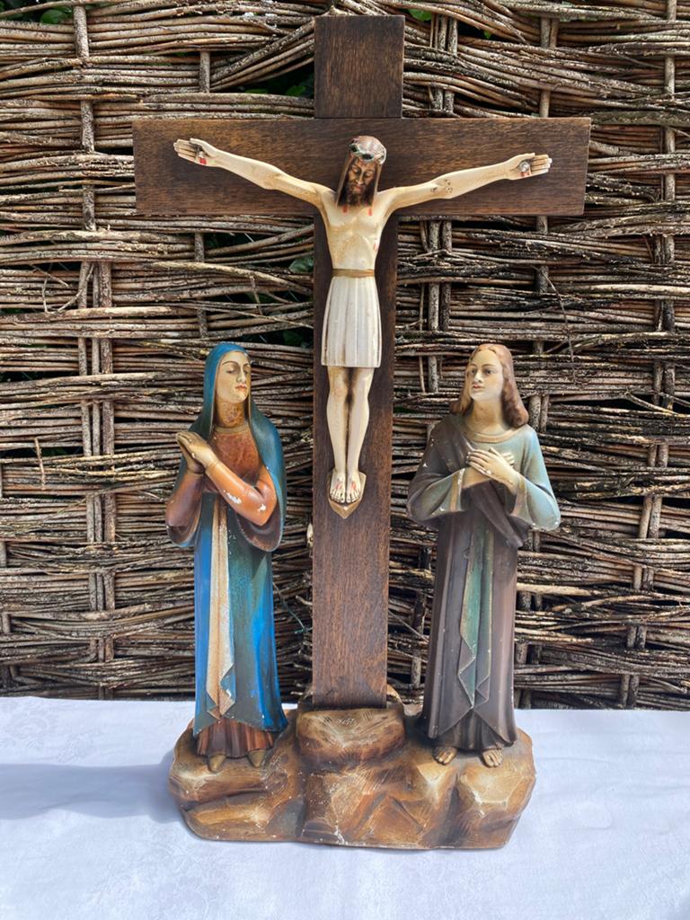 Prachtig religieus beeld getekend, Antiek en Kunst, Antiek | Religie, Ophalen