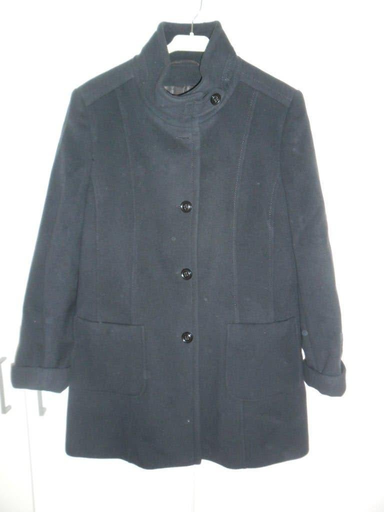 Basler Donkerblauwe Winterjas Met Knopen Maat 42, Blauw, Ophalen of Verzenden, Zo goed als nieuw, Basler