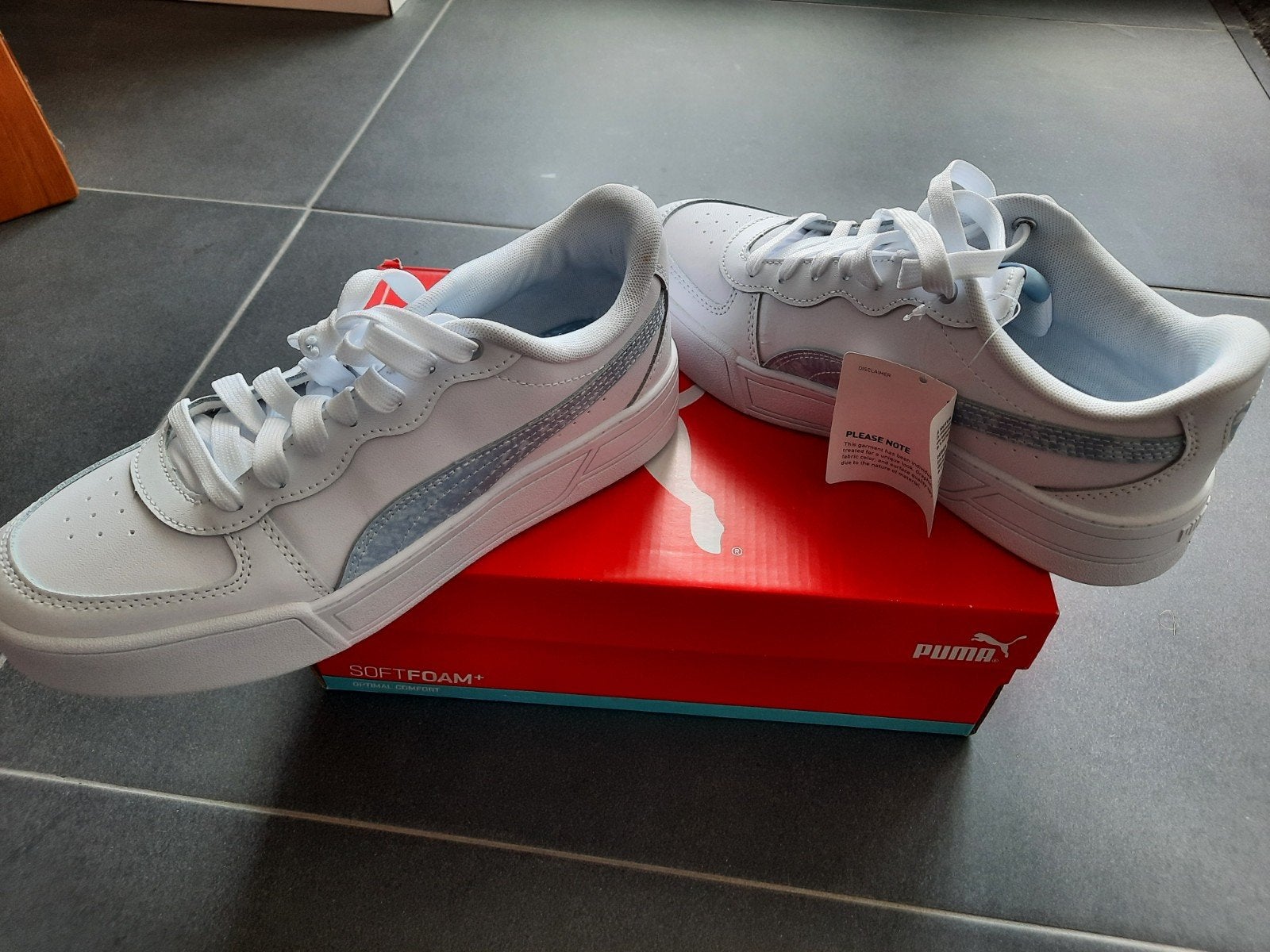 Puma Dames Sneakers Blauw Wit - Nieuw Maat 38,5, Ophalen of Verzenden