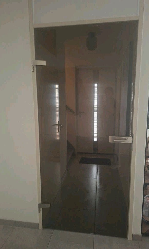 mooie glazen deur met smoke glas, Ophalen, 80 tot 100 cm, Binnendeur, Glas