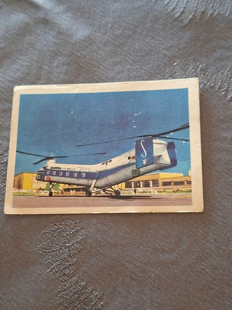 Prentje/Chromo : Vertol / Sabena / Chocolade Jacques, 1960 tot 1980, Gebruikt, Ophalen of Verzenden, Prent