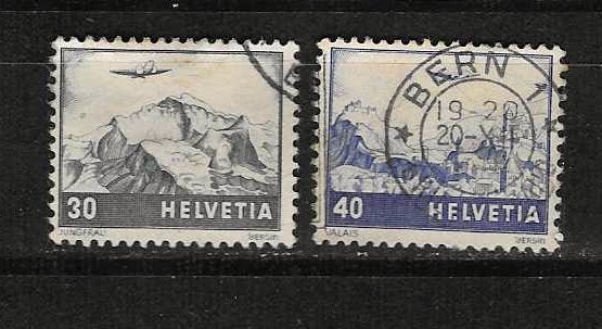 Zwitserland 506-507, Postzegels en Munten, Postzegels | Europa | Zwitserland, Ophalen of Verzenden, Gestempeld