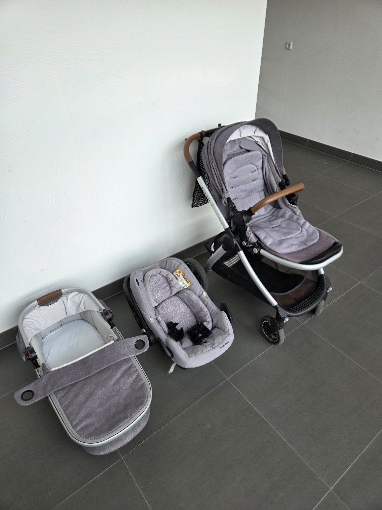 Maxi-Cosi 3 in 1 combi kinderwagen, Kinderen en Baby's, Ophalen, Luchtbanden, Zo goed als nieuw, Combiwagen