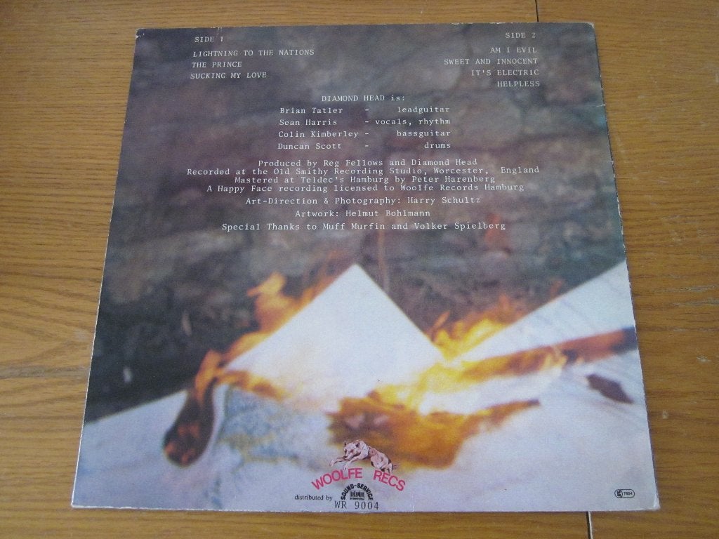 Foto 3 van Diamond Head - Lightning To The Nations 1981 Woolfe Dui LP