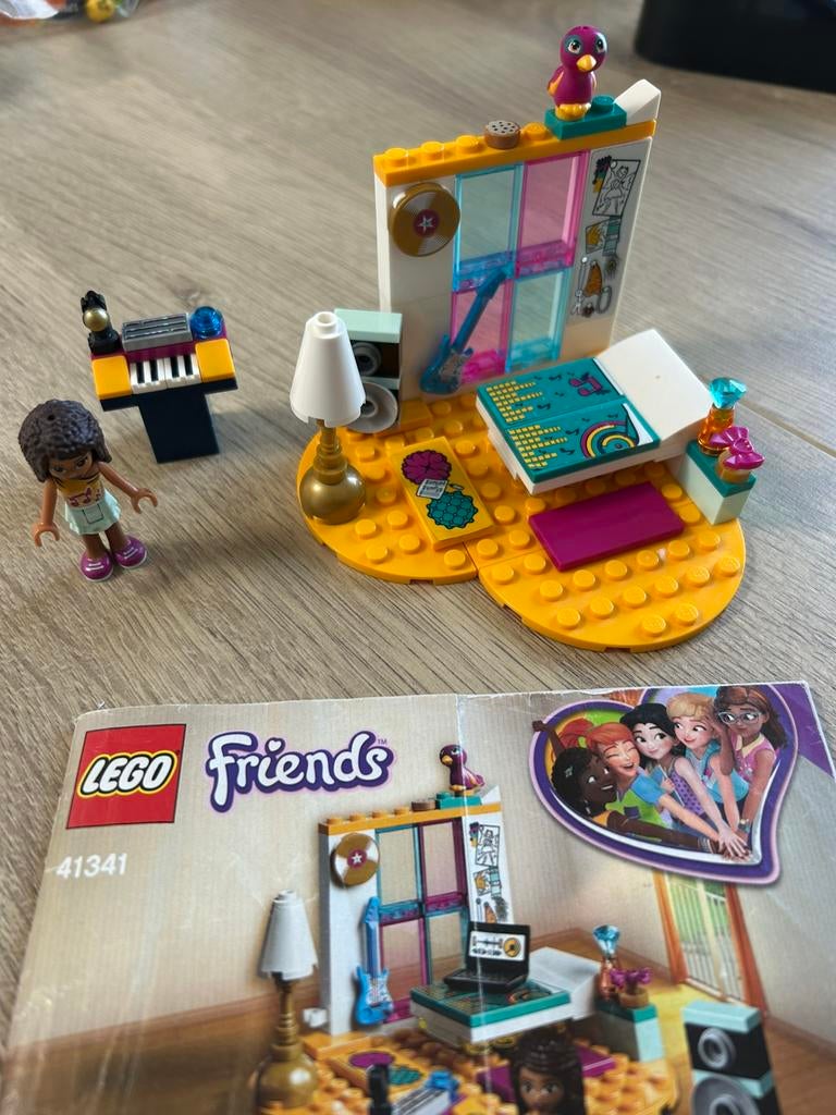 LEGO Friends Andrea's Slaapkamer - 41341 compleet!, Ophalen of Verzenden, Zo goed als nieuw
