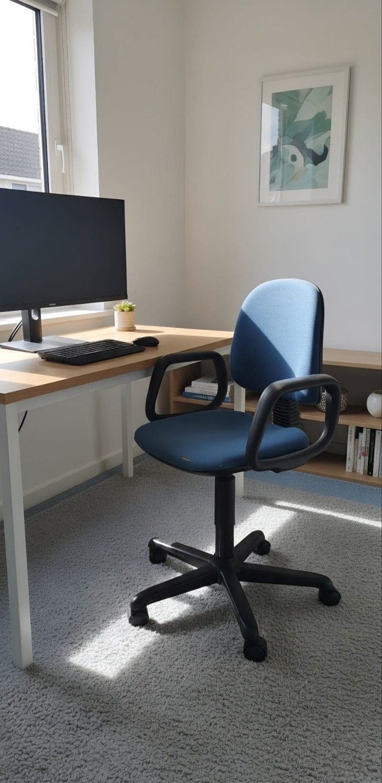 Bulo Bureaustoel - Comfortabel en Ergonomisch, Ophalen, Gebruikt, Blauw, Bureaustoel