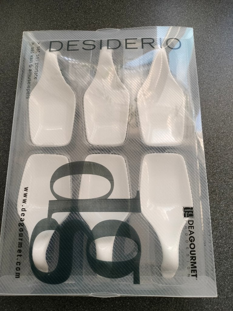 Nieuw wit porseleinen amuselepels, Ophalen of Verzenden, Nieuw, Porselein, Overige stijlen