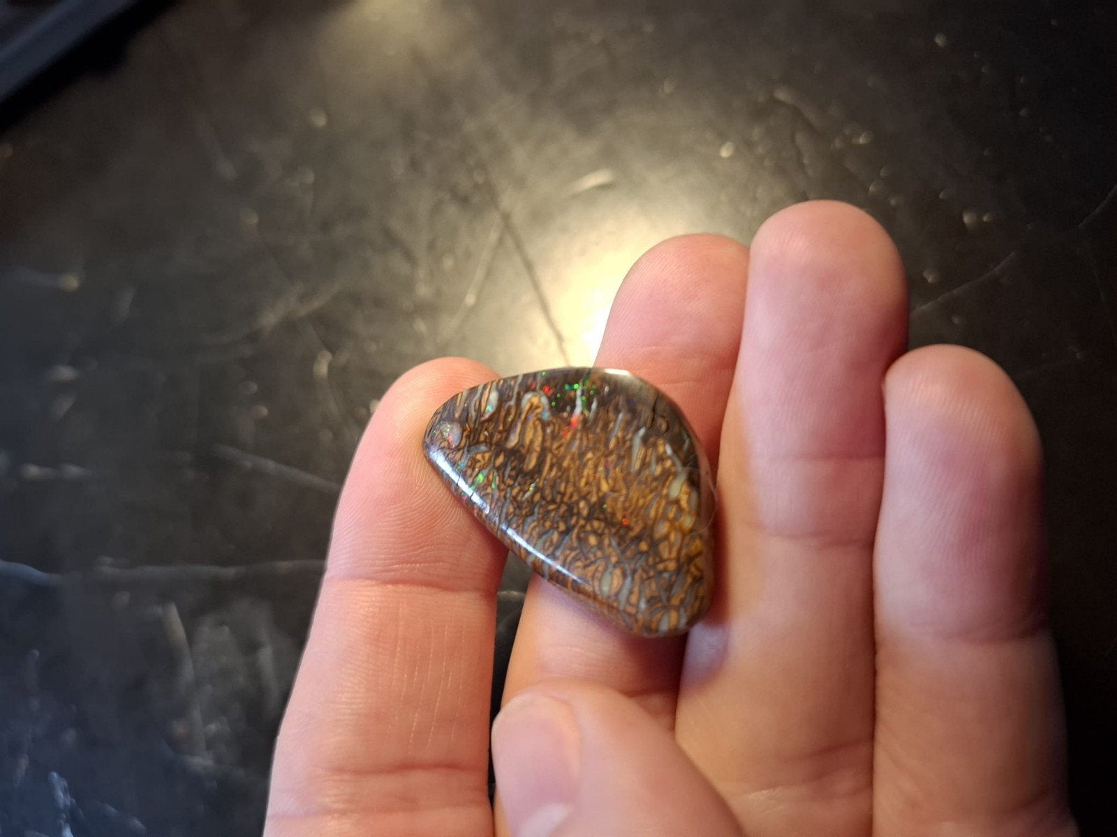 Australische boulder opaal koroit, Ophalen of Verzenden