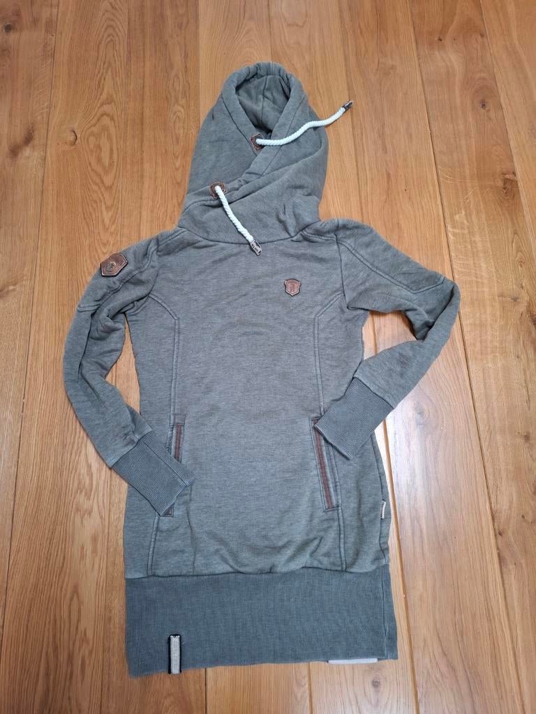 Naketano lange hoodie/jurk M khaki, Maat 38/40 (M), Ophalen of Verzenden, Zo goed als nieuw, Naketano