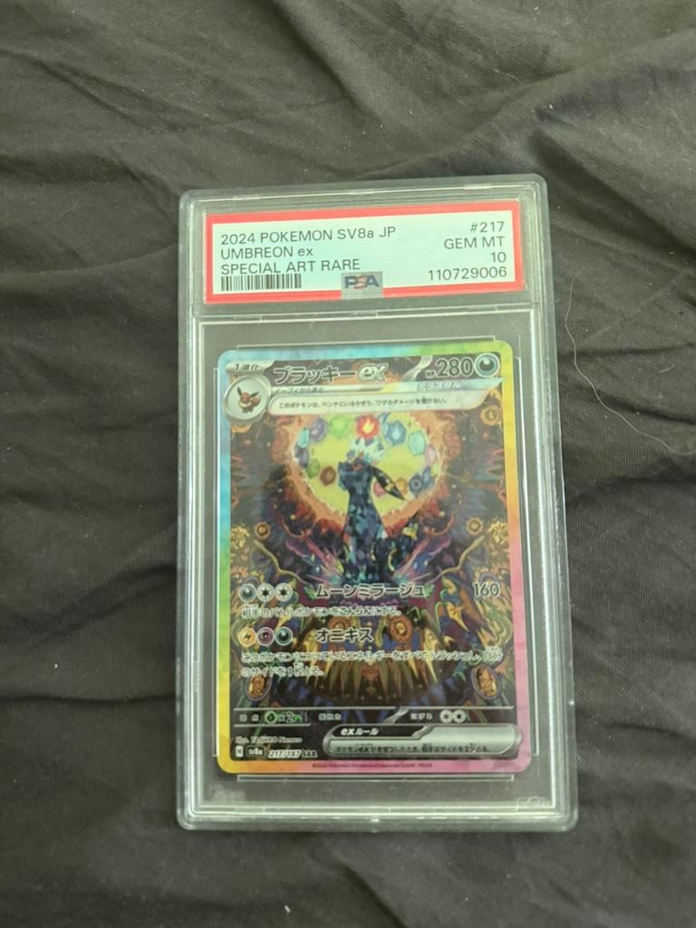 Umbreon 217 psa10, Ophalen of Verzenden, Zo goed als nieuw