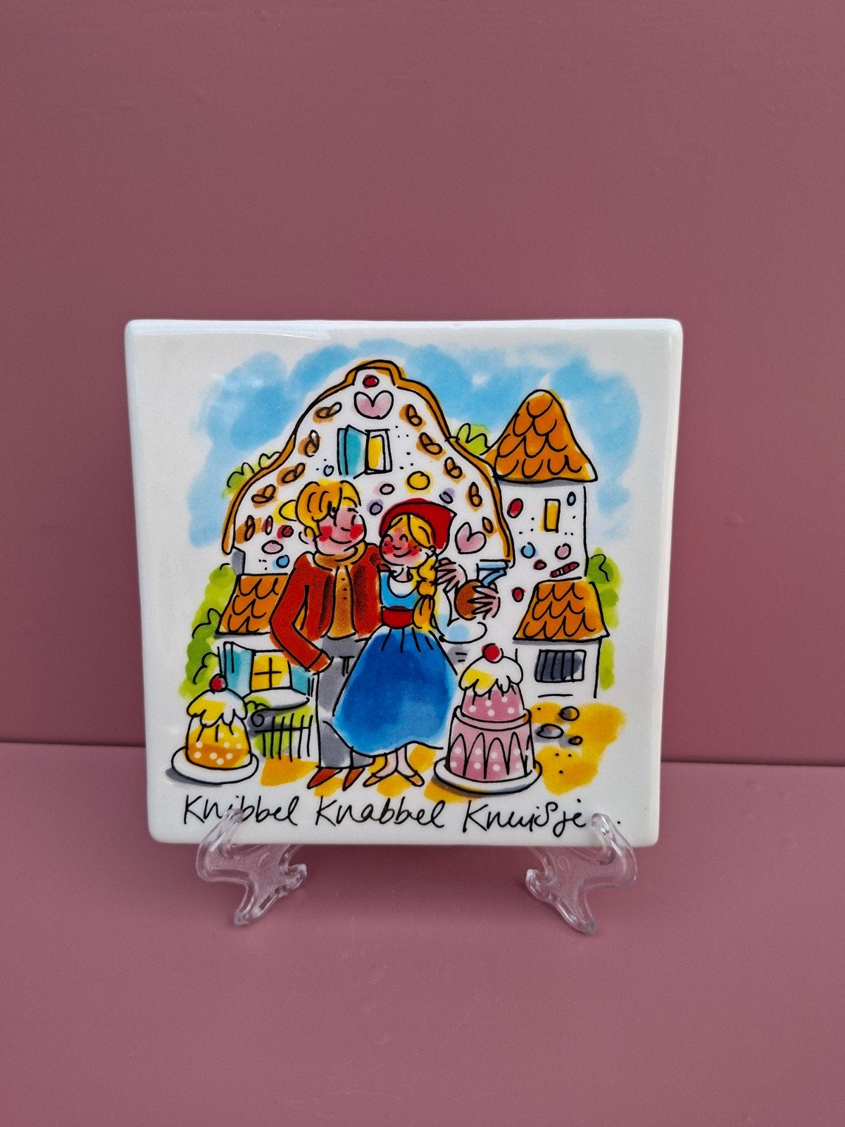 Blond Amsterdam Efteling tegeltje, Ophalen of Verzenden, Zo goed als nieuw, Wandtegel