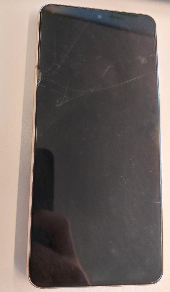 Samsung galaxy S21 barst in scherm, Telecommunicatie, Mobiele telefoons | Samsung, Ophalen, Gebruikt, Paars, Zonder simlock