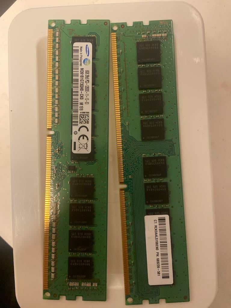 16gb 2x 8GB 1600MHz DDR3 RAM, Ophalen, Gebruikt, 8 GB, DDR3