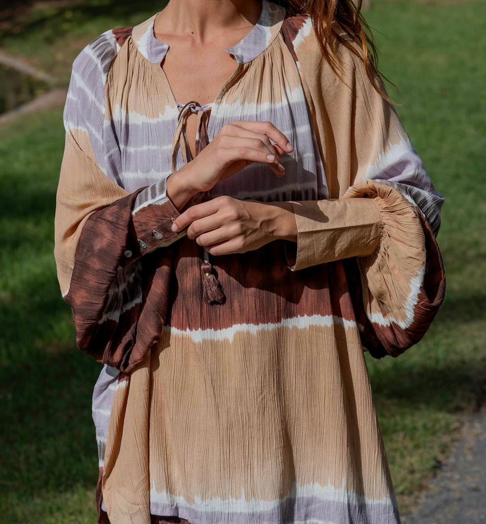 GOLD AND SILVER tuniek tiedye Ibizastyle mt TU