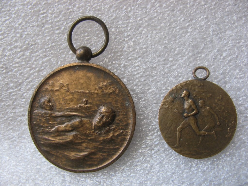 Set van 2 - Medaille Reddingsbrigade / WRB & Hardlopen, Postzegels en Munten, Verzenden, Overige materialen, Nederland