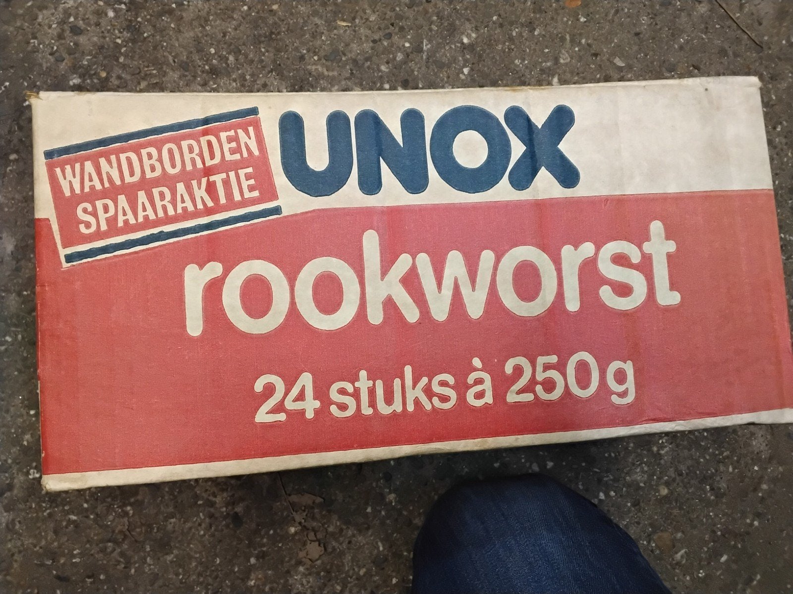 UNIEK RECLAMEVOORWERP VAN UNOX, Ophalen of Verzenden, Gebruikt