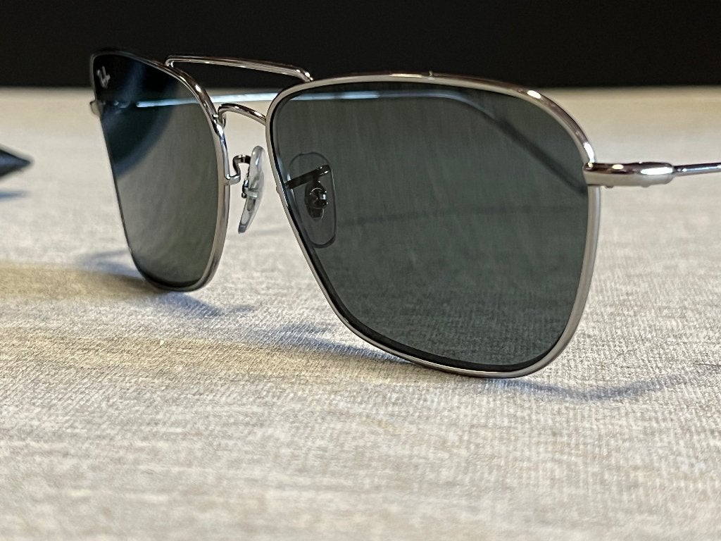 Ray Ban Caravan Reverse RB R0102S Gunmetal, Zonnebril, Ophalen of Verzenden, Zo goed als nieuw, Ray-Ban