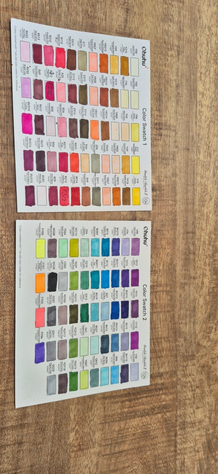 Ohuhu Honolu B 104  Brussel alcohol markers met houder, Ophalen of Verzenden, Zo goed als nieuw