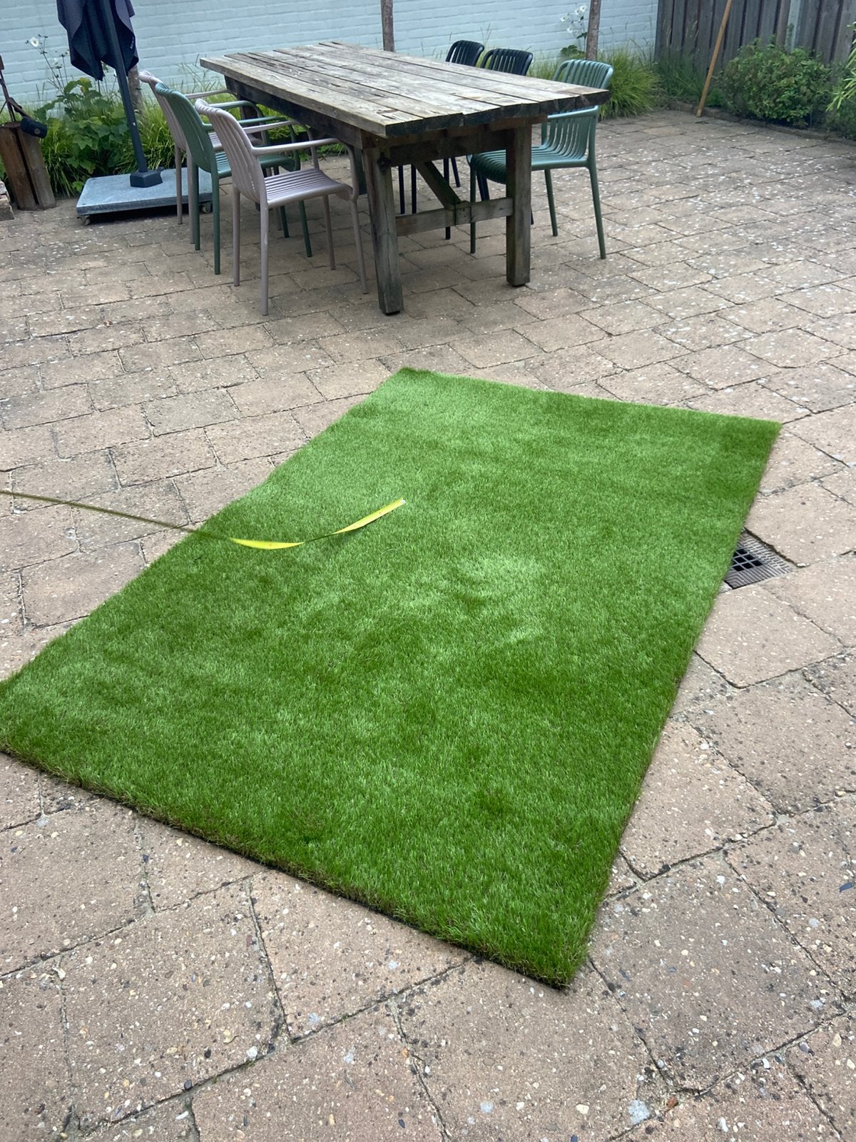 Kunstgras mat 200 x 133, Tuin en Terras, Ophalen, Zo goed als nieuw, Minder dan 10 m²