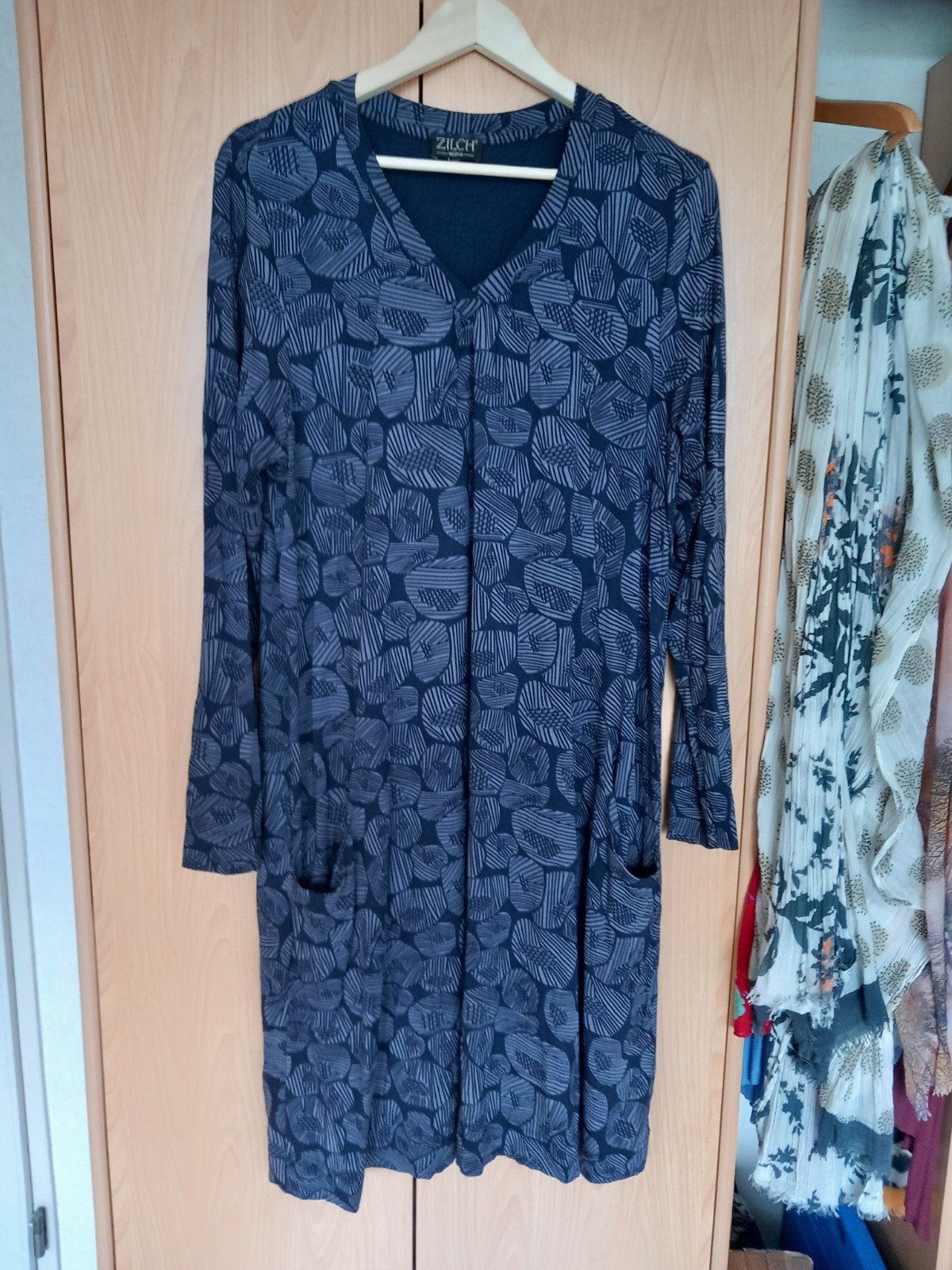 Zilch jurk blauwtinten maat XXL, Maat 46/48 (XL) of groter, Zo goed als nieuw, Knielengte, Zilch