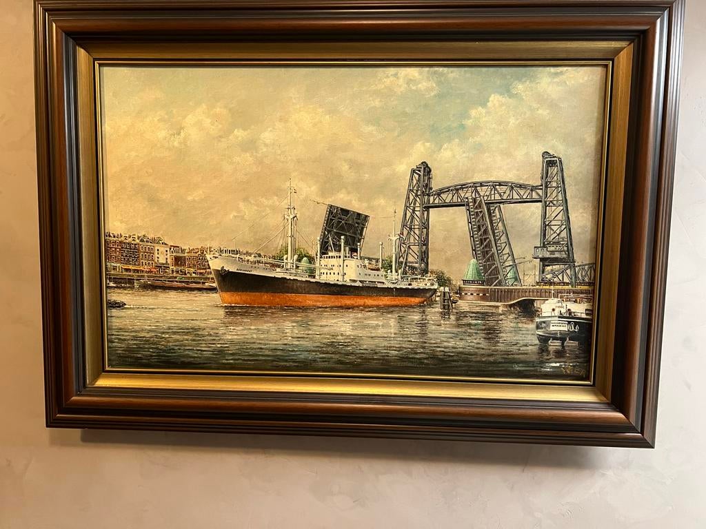 Prachtig schilderij Henk van de Veer, Ophalen