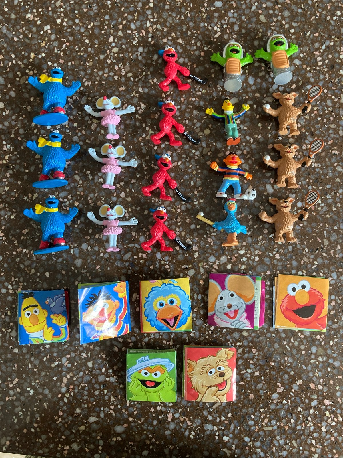 Mini Sesamstraat figuren met mini infoboekjes, Verzamelen, Ophalen of Verzenden, Gebruikt