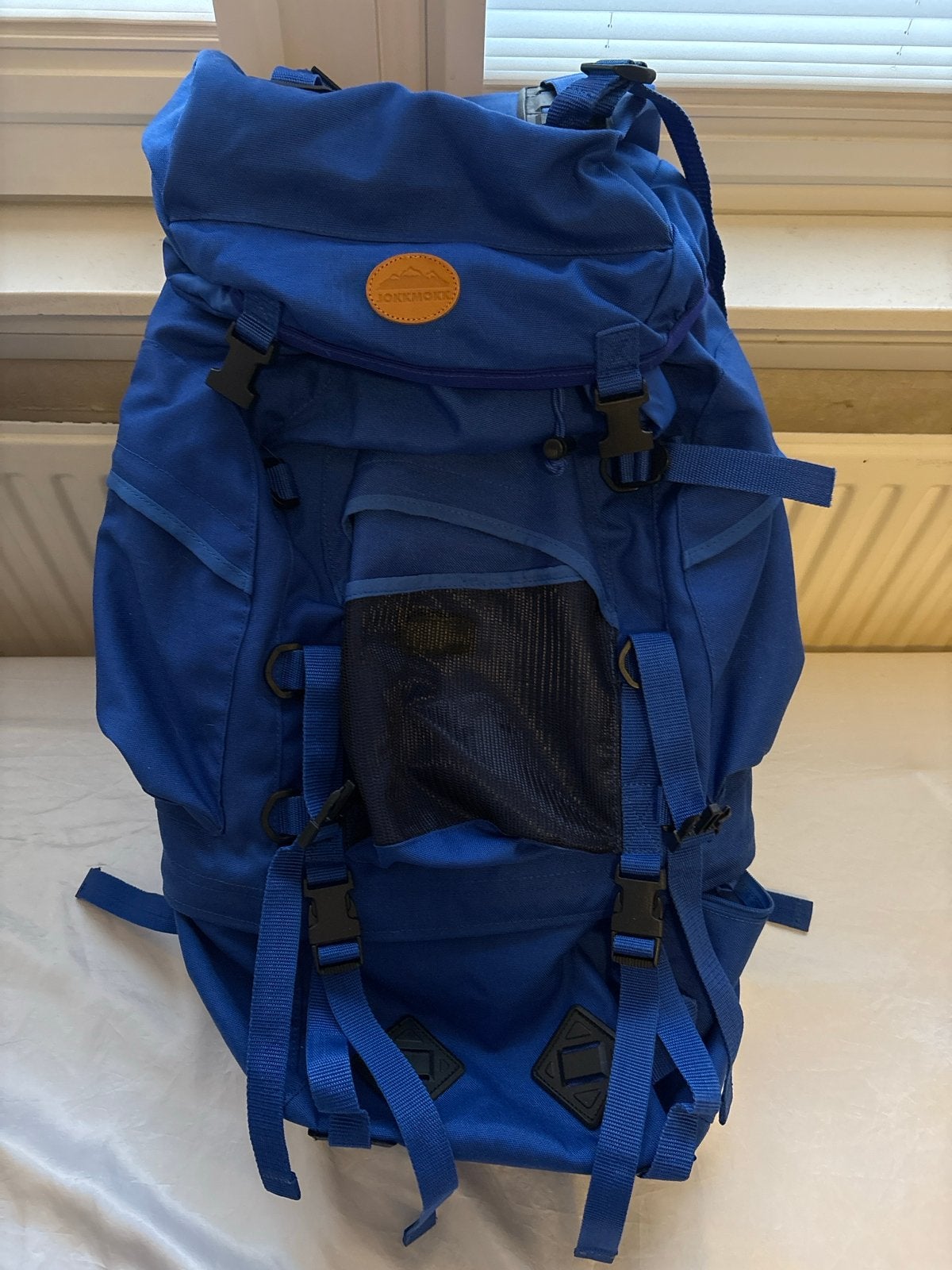 Jokkmokk Backpack Reistas Rugtas Koningsblauw 60L, Overige merken, Gebruikt, 25 tot 40 cm, Ophalen of Verzenden