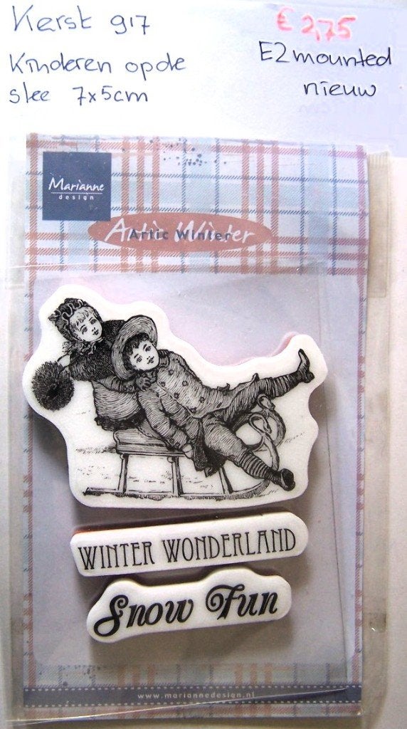 Kerst 917 EZ-mounted stempel, Ophalen of Verzenden, Nieuw, EZ-mounted stempel