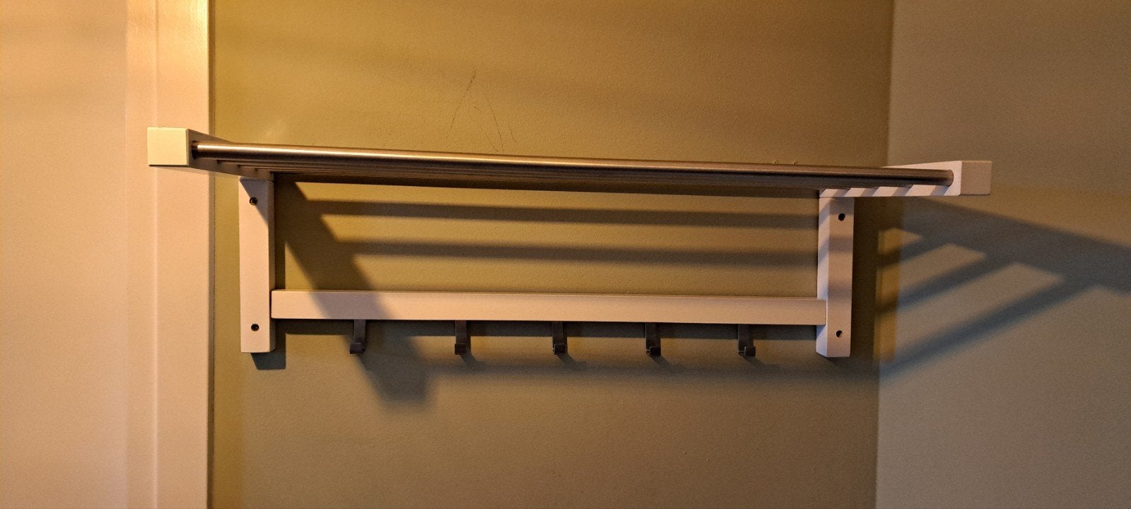 IKEA TJUSIG kapstok wit, Zo goed als nieuw, Minder dan 100 cm, Hout, Ophalen