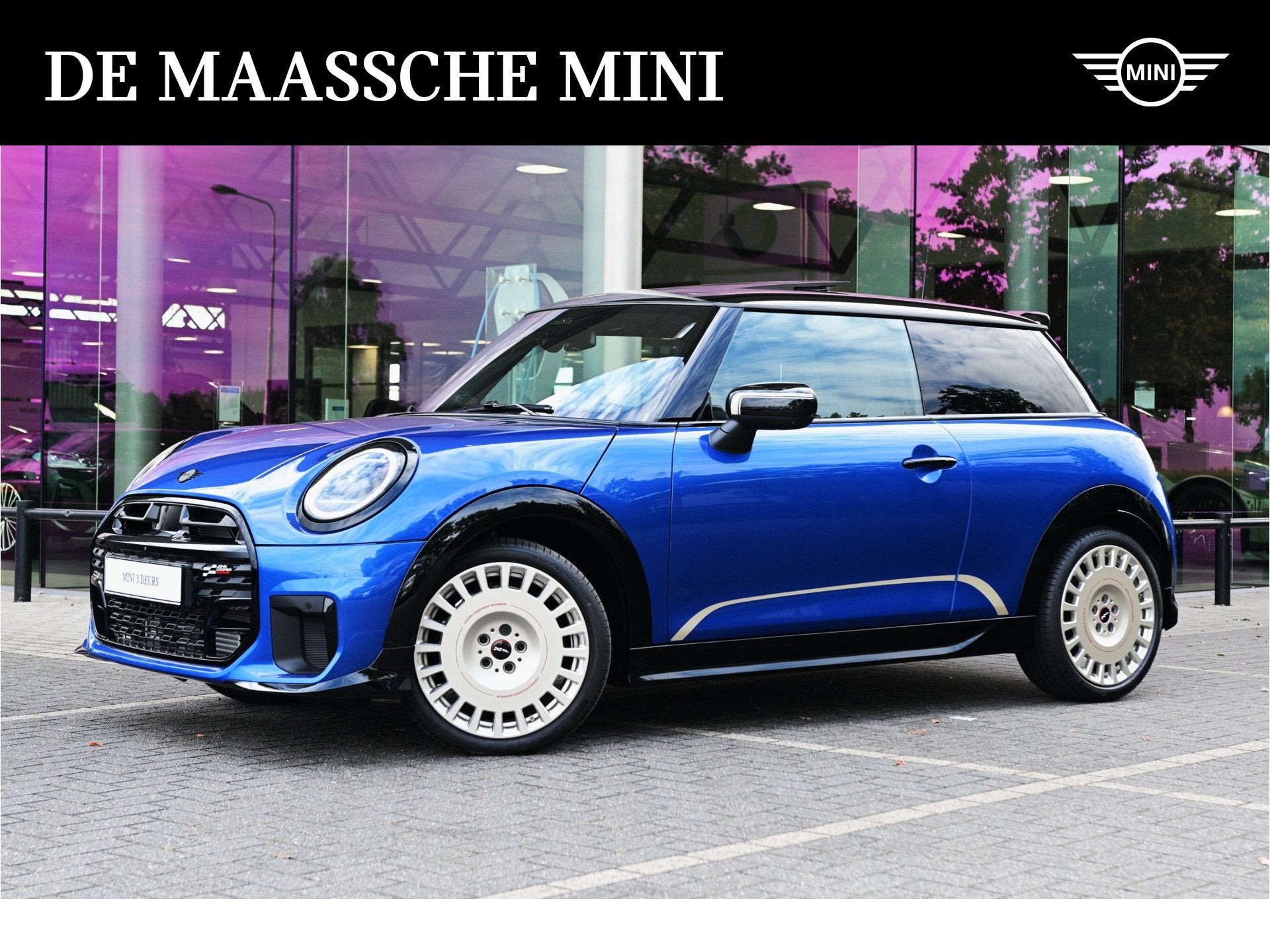 MINI Hatchback Cooper C Automaat / John Cooper Works / Pakke, Auto's, Mini, Zwart, 156 pk, Leder, Bedrijf
