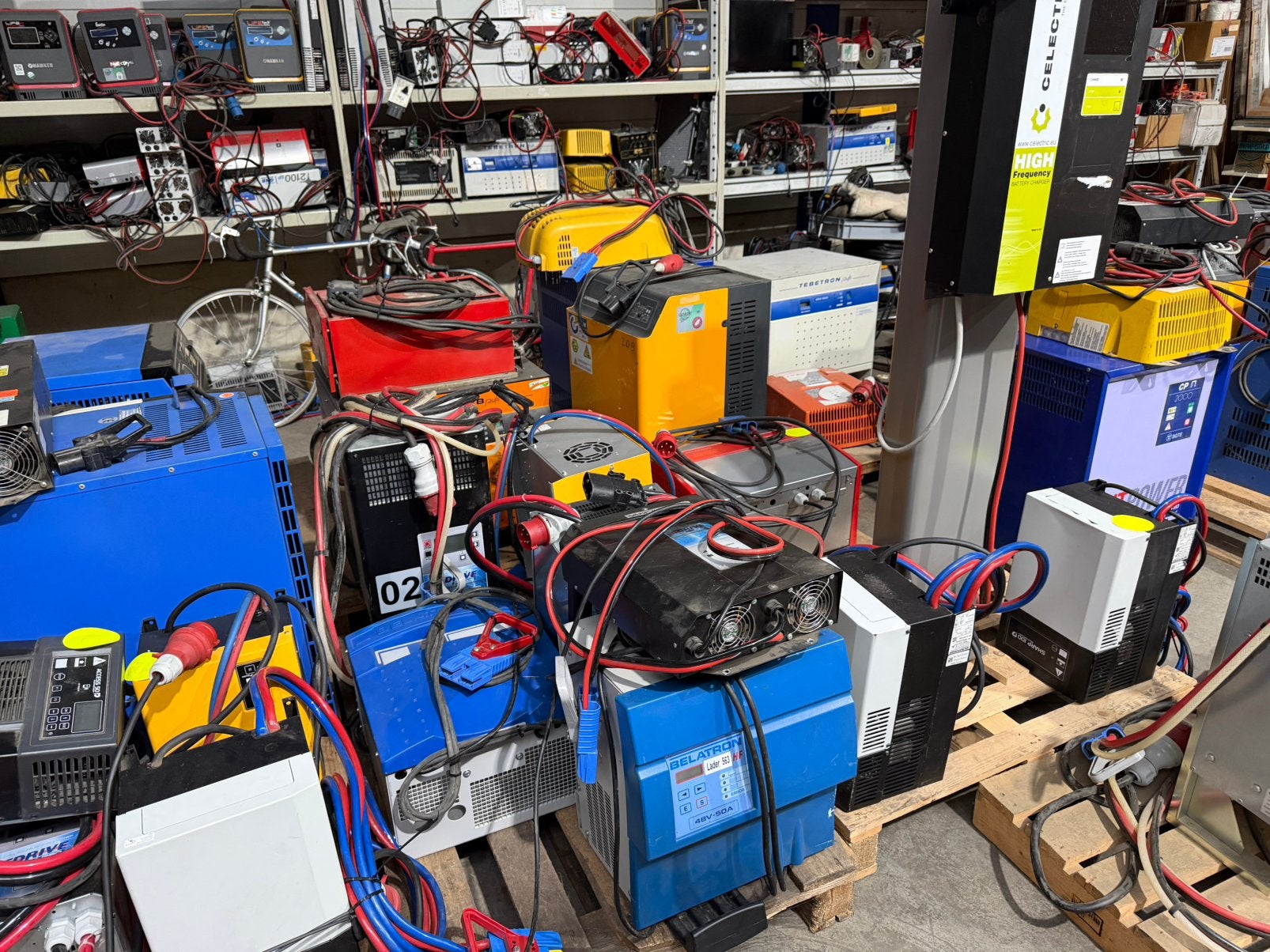 Acculaders 24v — 48v. partij, Gebruikt