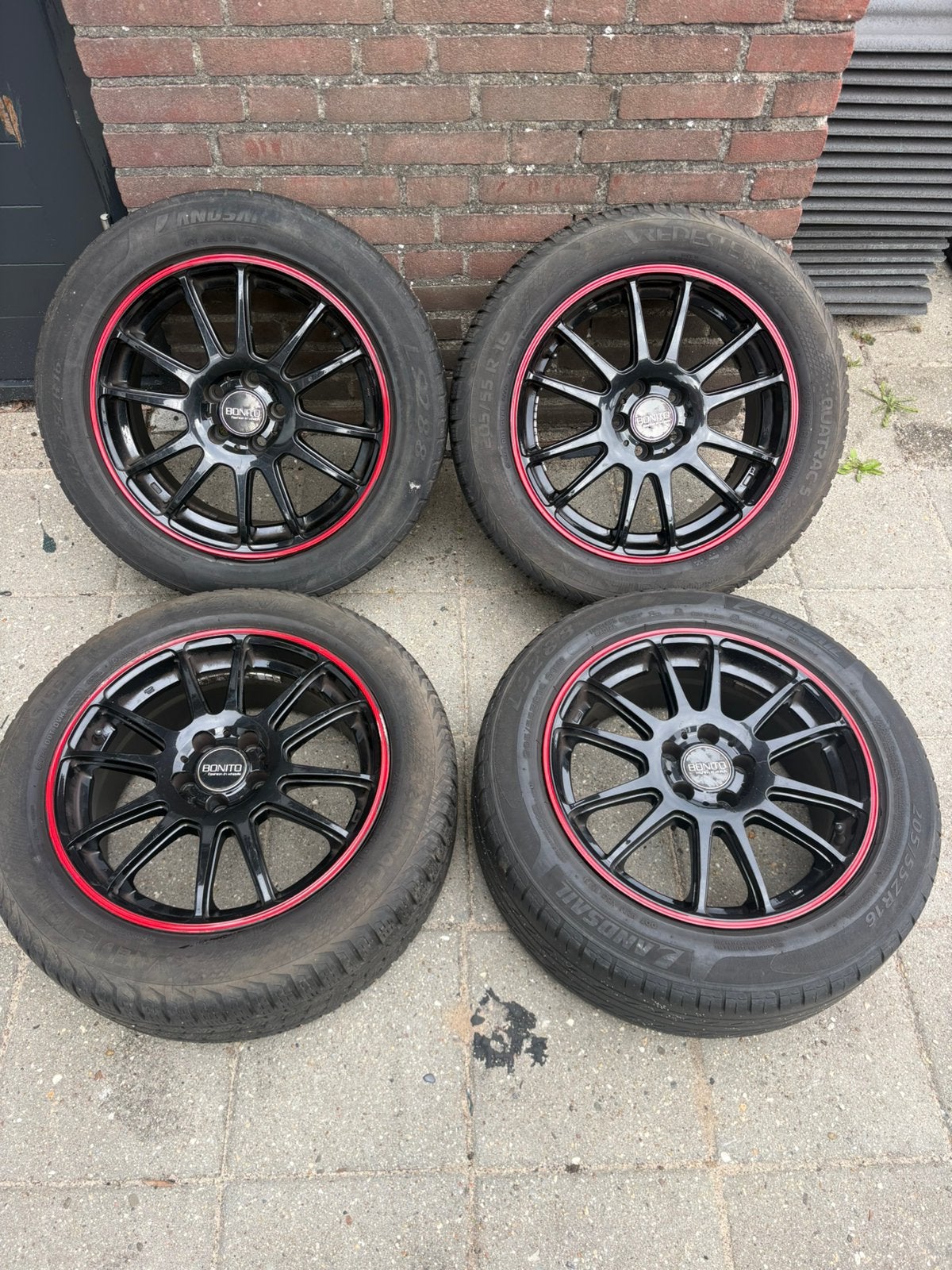 16 inch 5x100 bonito velgen, Ophalen, Gebruikt, 16 inch, Banden en Velgen