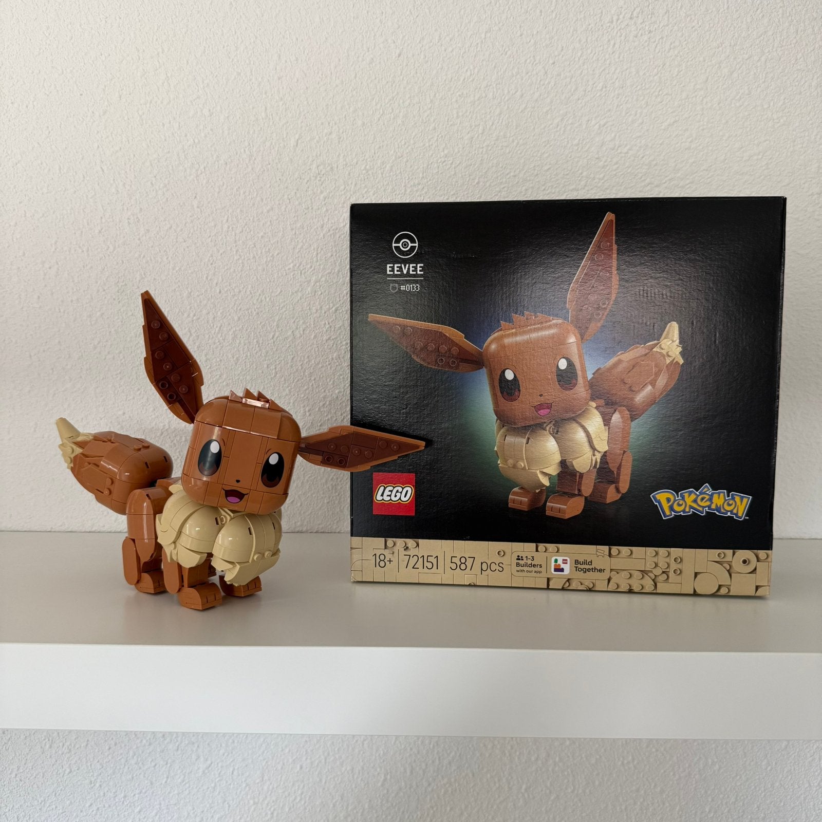 Lego eevee pokemon 72151 587pcs, Overige thema's, Lego, Nieuw, Ophalen of Verzenden