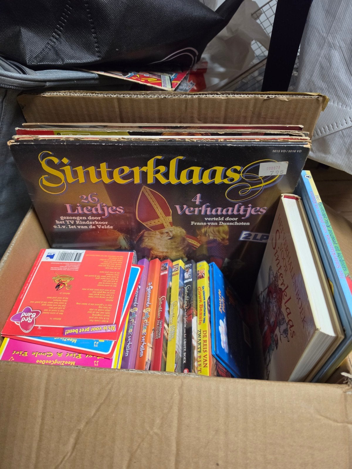Pakket vintage Sinterklaas lp's cd's dvd's en boeken, Overige formaten, Overige typen, Ophalen of Verzenden, Zo goed als nieuw