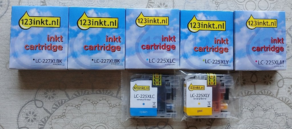 TE KOOP 6 CARTRIDGES VOOR BROTHER PRINTER DCP-J4120DW - 50€, Ophalen, Nieuw, Cartridge, 123inkt.nl, uwcartridgewinkel.nl