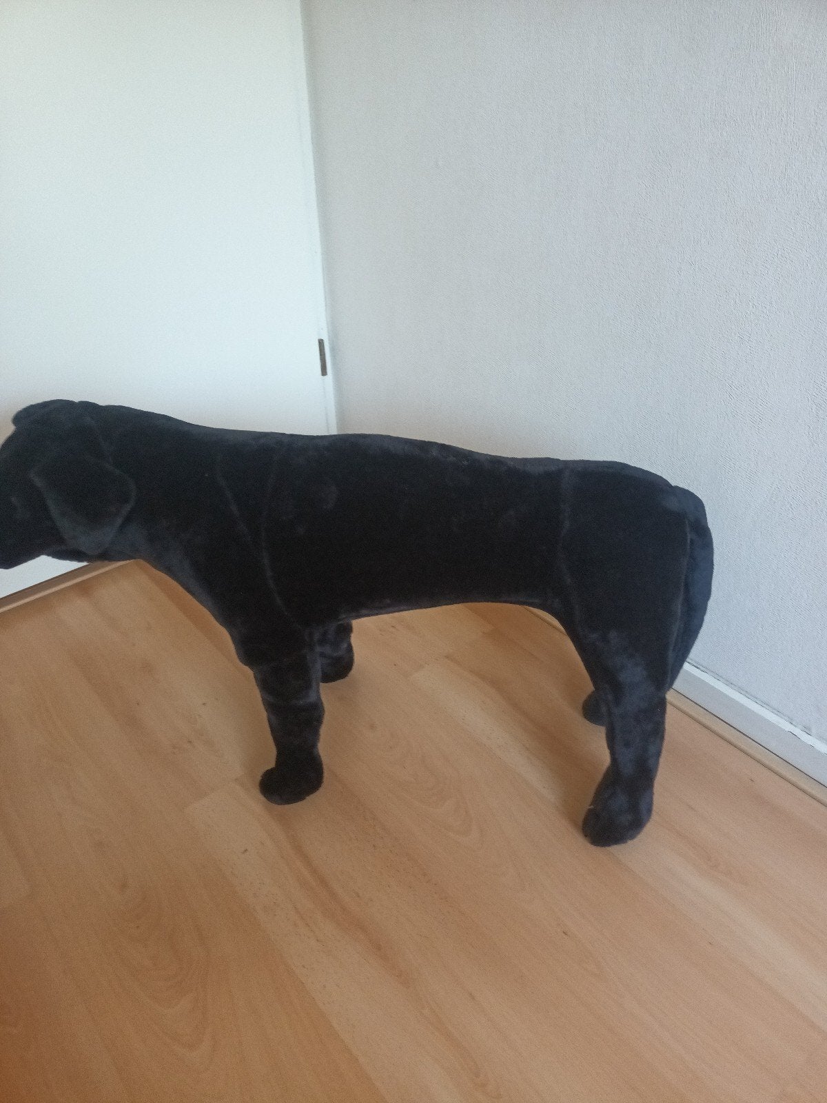 Grote pluche staande hond - Zwarte Labrador knuffel, Ophalen, Zo goed als nieuw, Hond