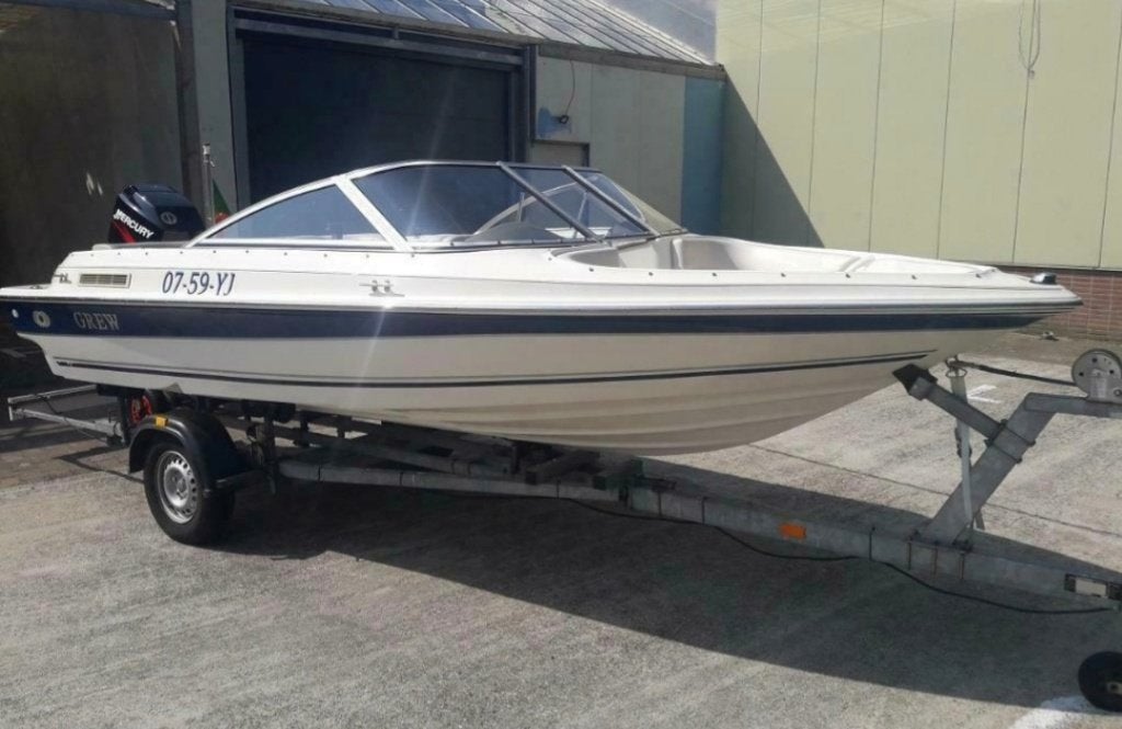 Grew 174 speedboot, Mercury 90 pk, Watersport en Boten, Ophalen, Overige merken, Gebruikt, 2 m
