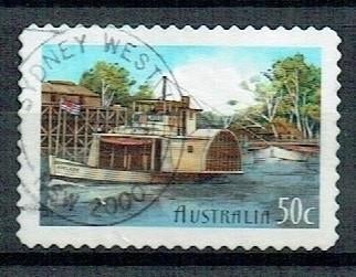 Australie 2000 Woonboot Radarboot, Verzenden, Gestempeld, Overige thema's