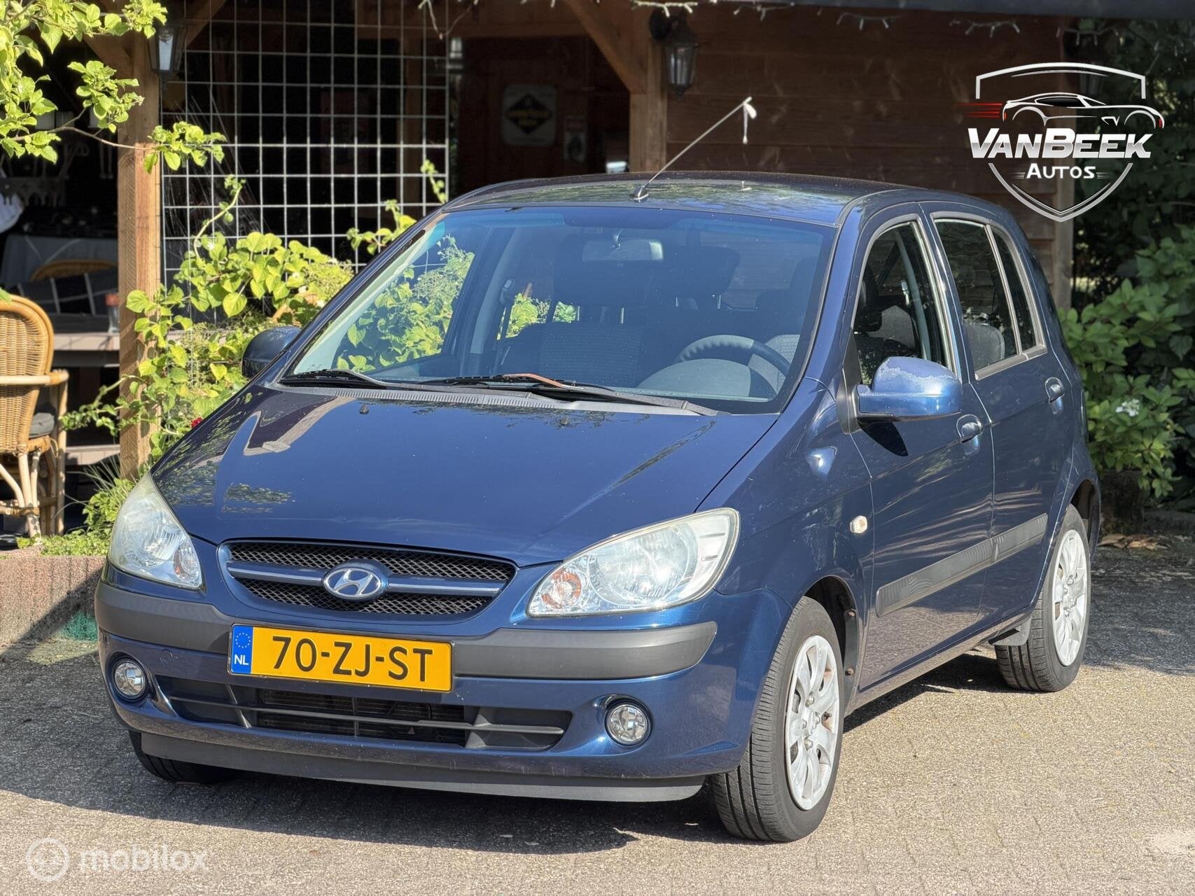 Hyundai Getz 1.4i Active Joy Apk Airco, Auto's, 450 kg, Gebruikt, 4 cilinders, Blauw