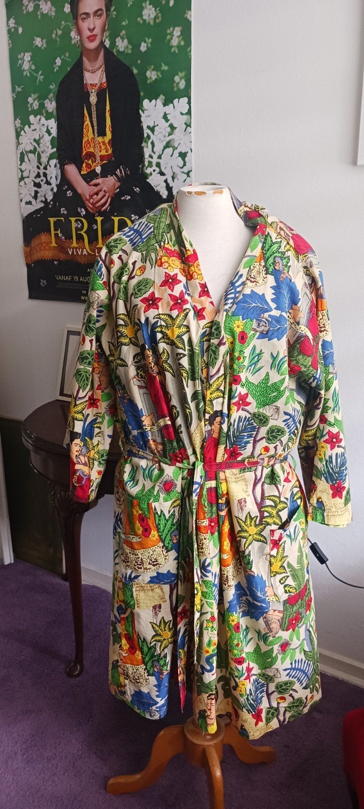 Frida Kahlo badjas M, Nieuw!, Kleding | Dames, Ophalen of Verzenden, Nieuw
