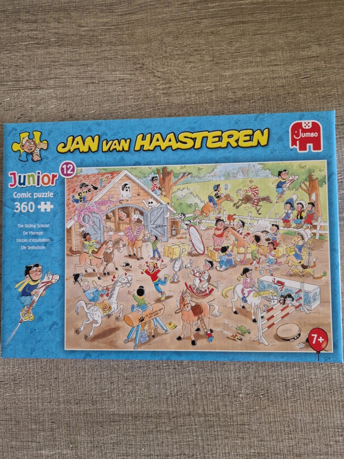 Jan van Haasteren junior  puzzel de manege 360 stukjes., Ophalen, Minder dan 500 stukjes, Zo goed als nieuw