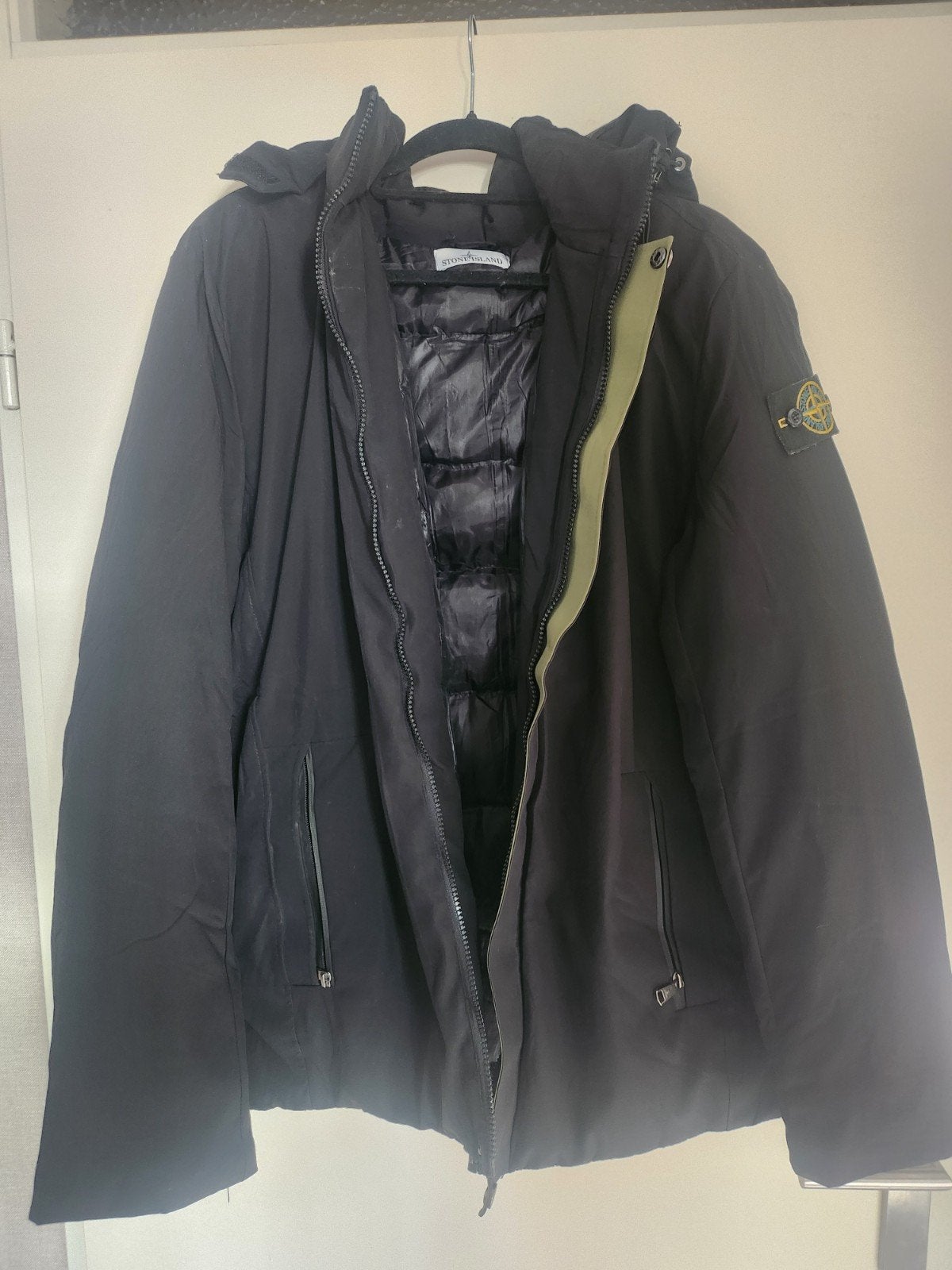 Stone Island jas, Kleding | Heren, Ophalen, Maat 56/58 (XL), Zwart