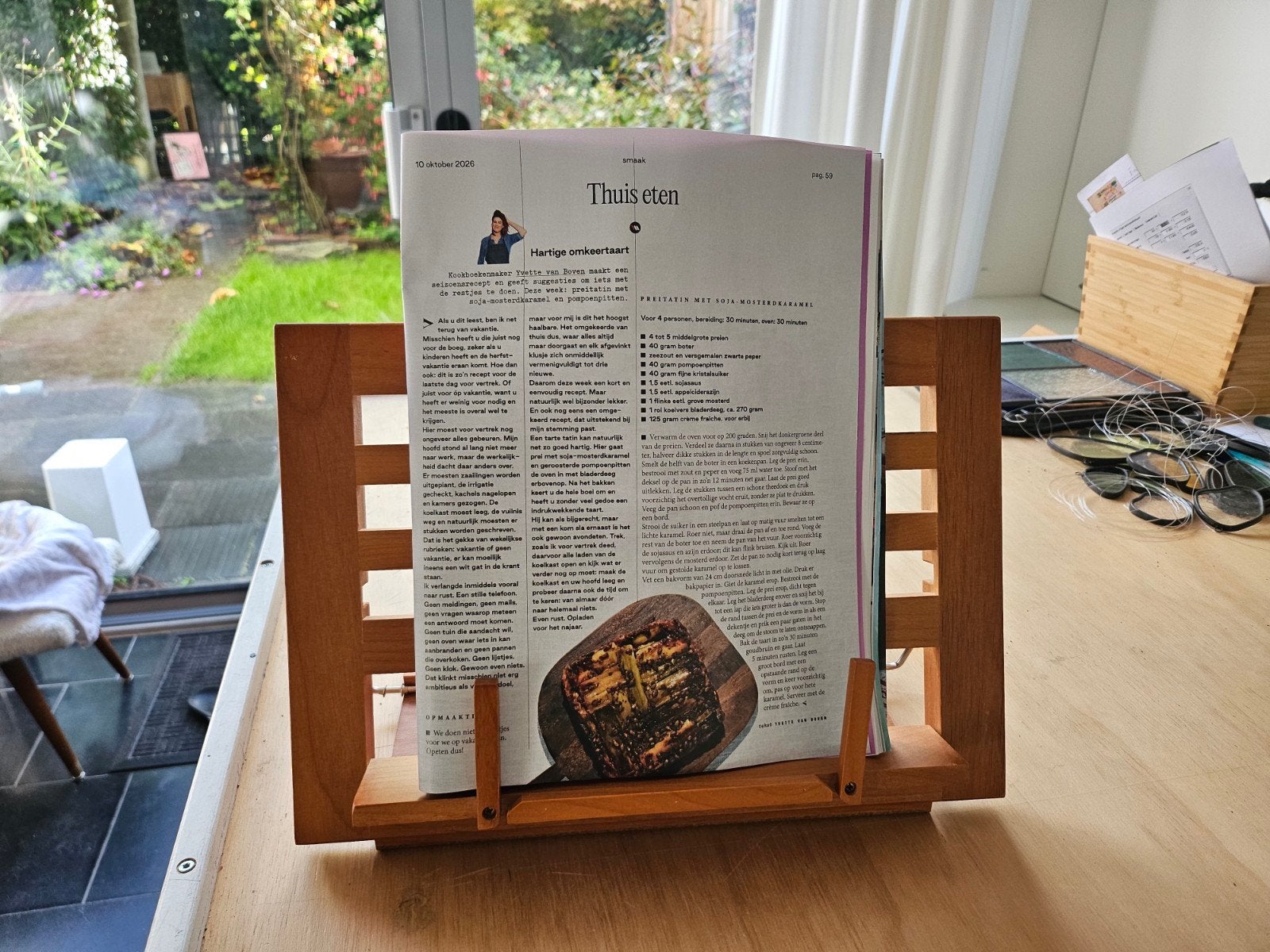 kookboekenstandaard, merk Quvio, Ophalen of Verzenden, Zo goed als nieuw, Hout