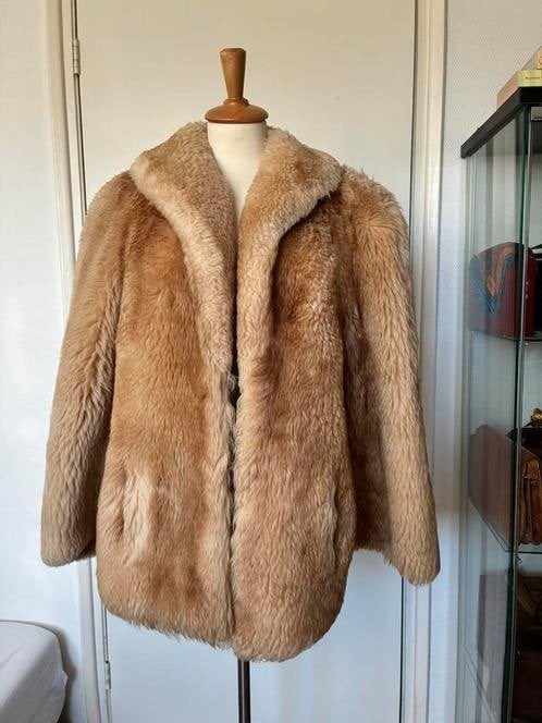 ECHT TOSCAANS LAM vintage BONTJAS MAAT XL, Kleding | Dames, ITALIA, Bruin, Maat 46/48 (XL) of groter, Ophalen of Verzenden