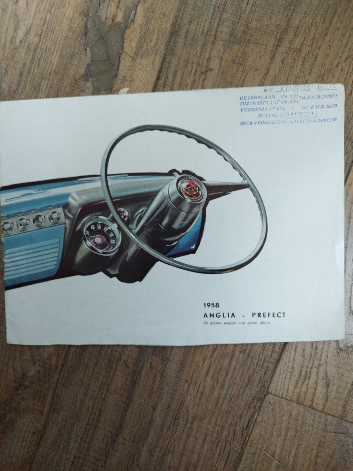 Ford Anglia Prefect brochure 1958 - H58E47.13000, Gelezen, Ford, Ophalen of Verzenden, Ford
